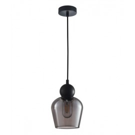 CLA-Champan1- Interior Bronze Amber Glass Ellipse Pendant Lights